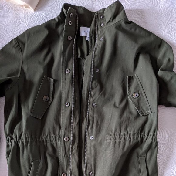 POPSUGAR Utility Jacket Olive Green - Picture 7 of 9